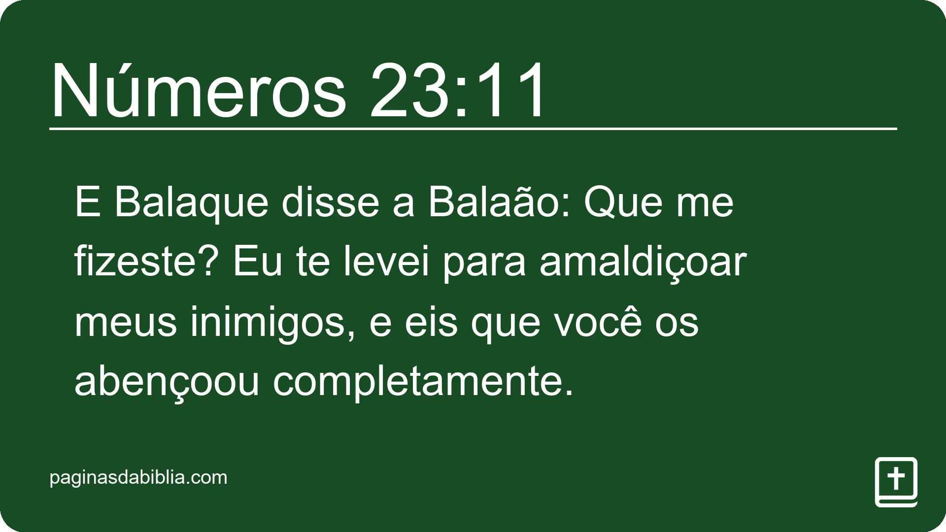 Números 23:11