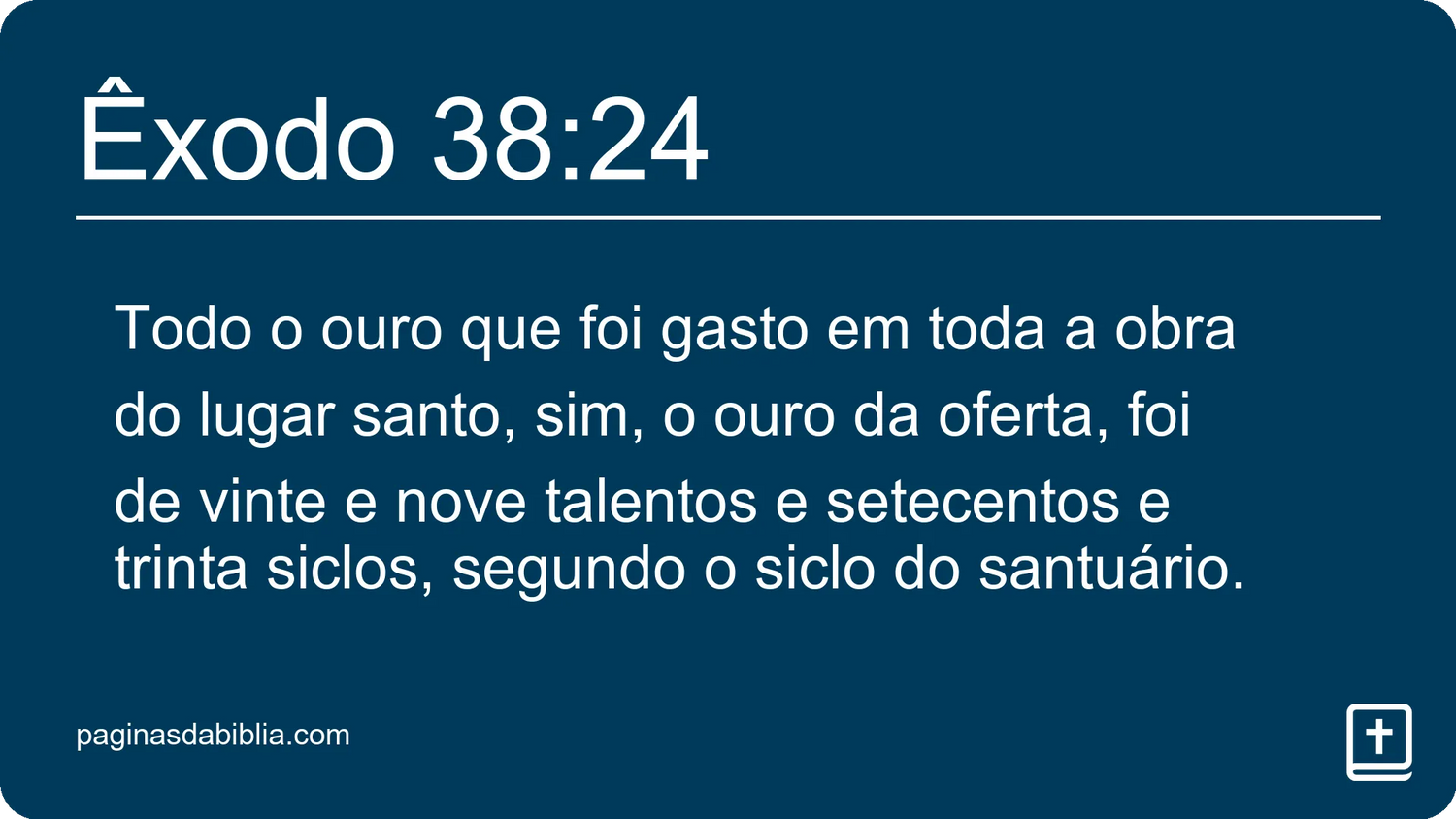 Êxodo 38:24