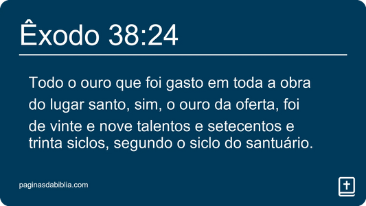 Êxodo 38:24