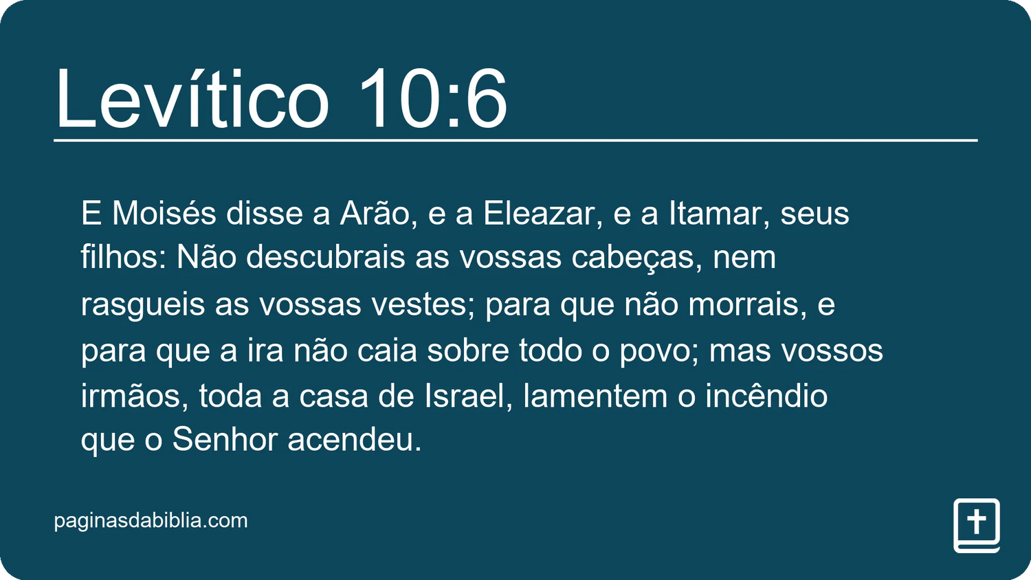 Levítico 10:6