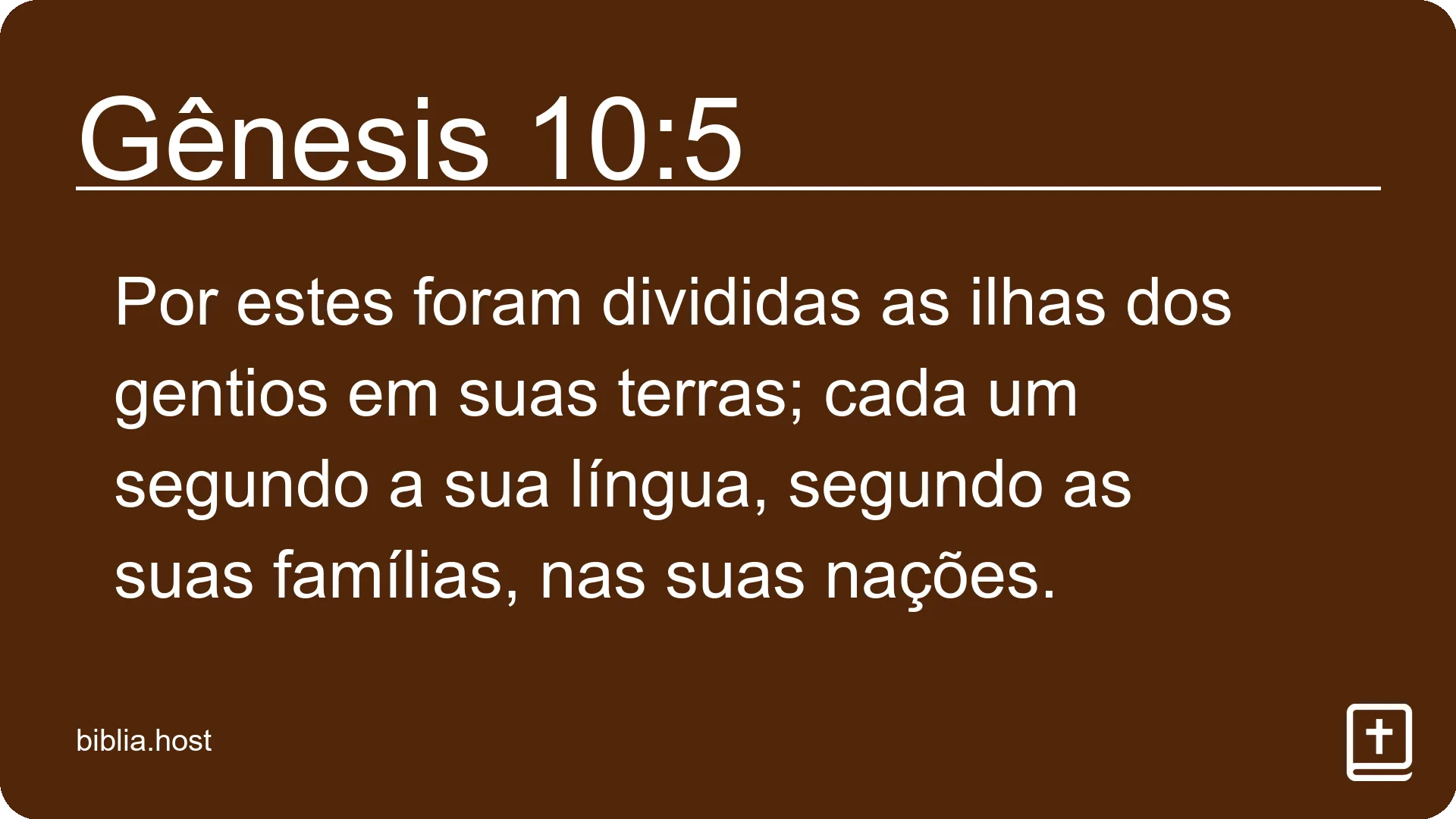 Gênesis 10:5