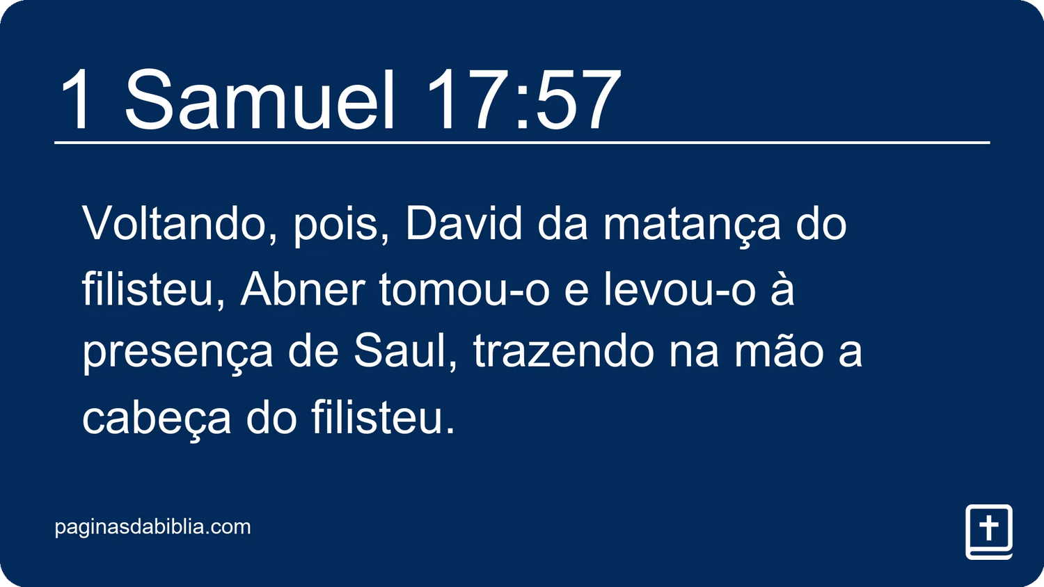 1 Samuel 17:57