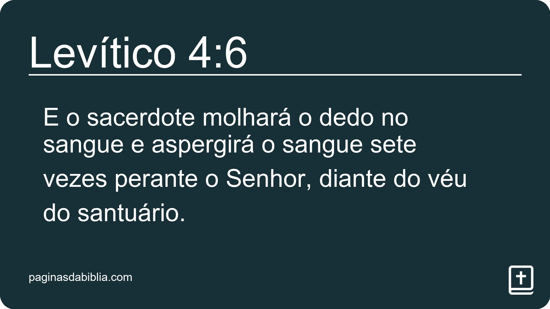 Levítico 4:6