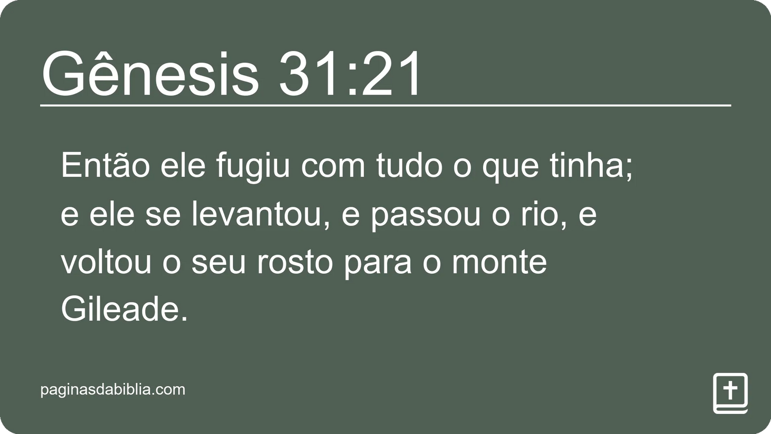 Gênesis 31:21