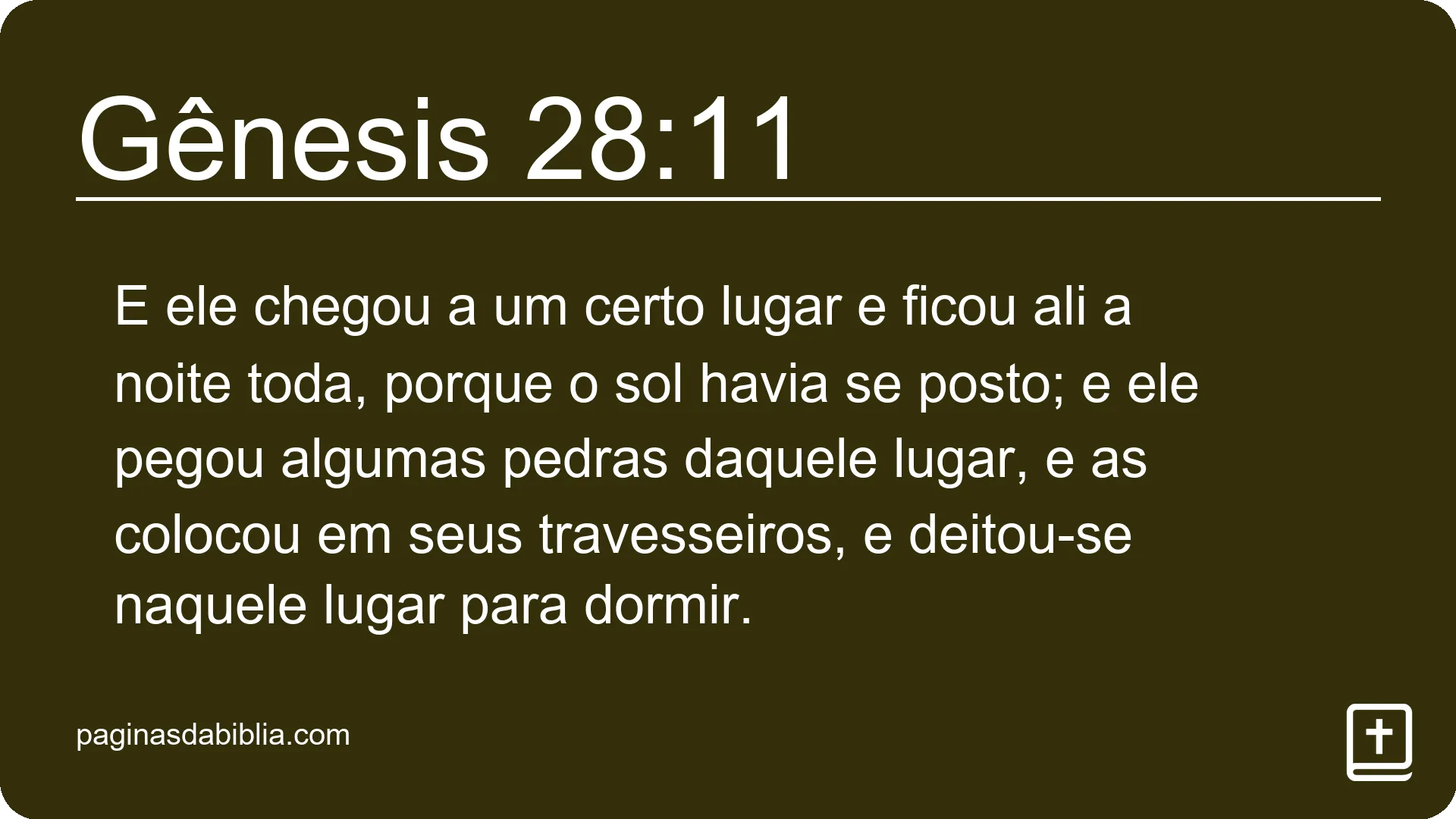 Gênesis 28:11