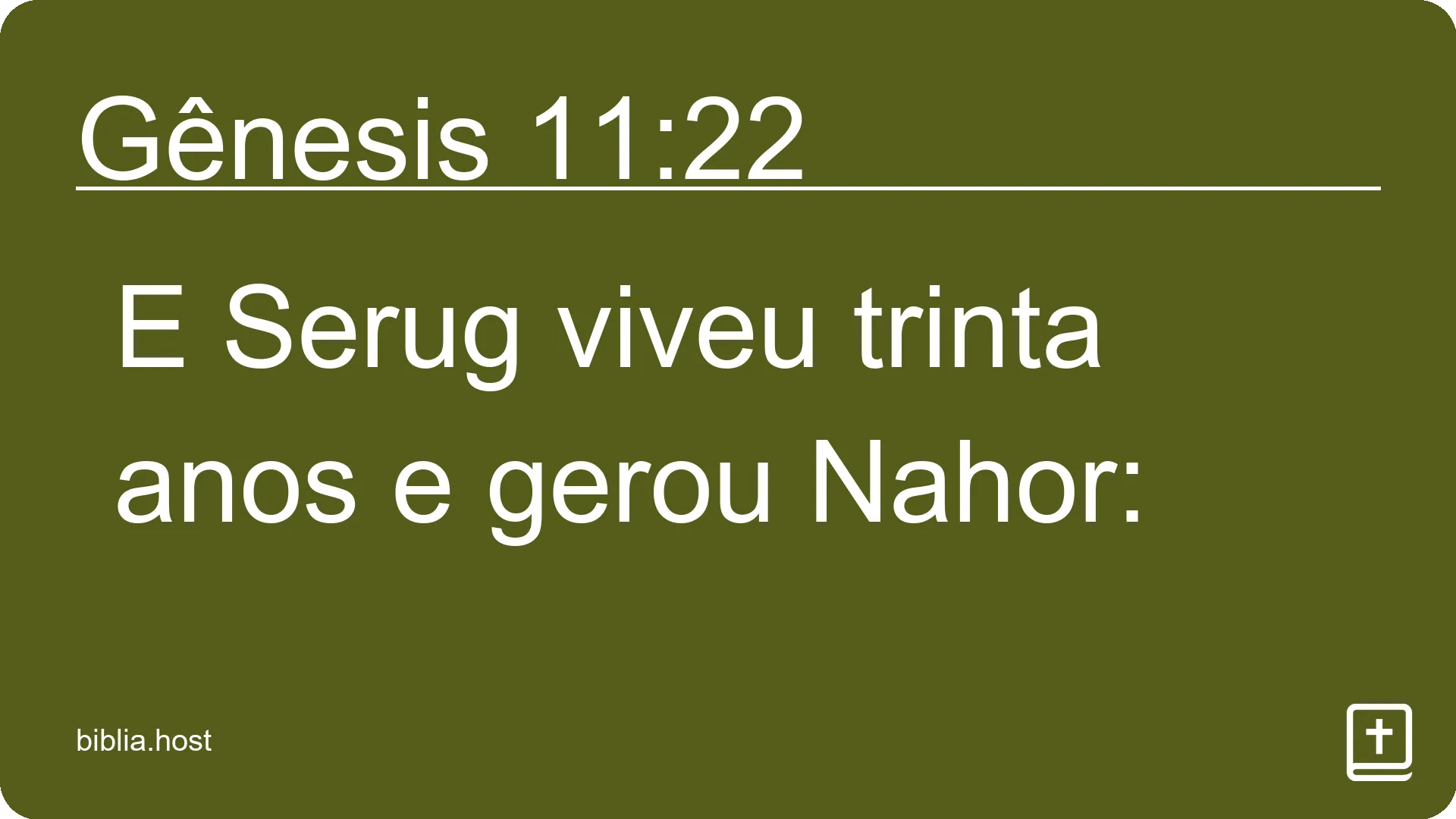 Gênesis 11:22