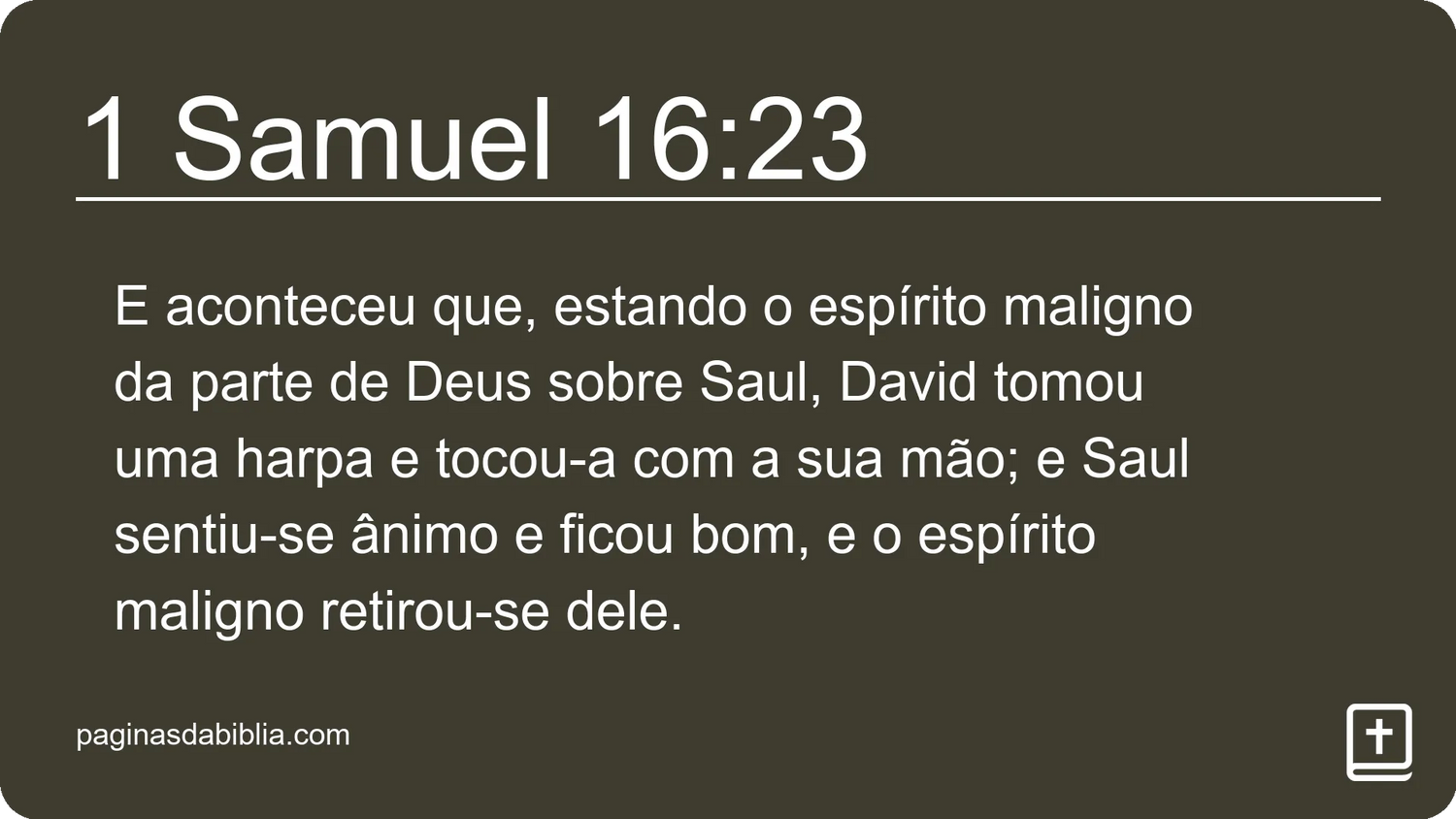 1 Samuel 16:23