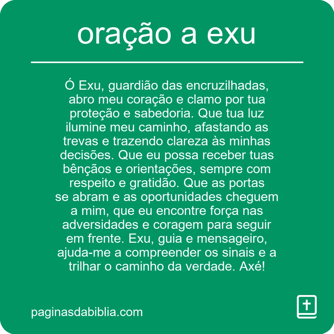 oração a exu