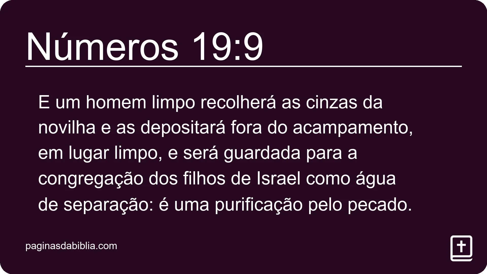 Números 19:9