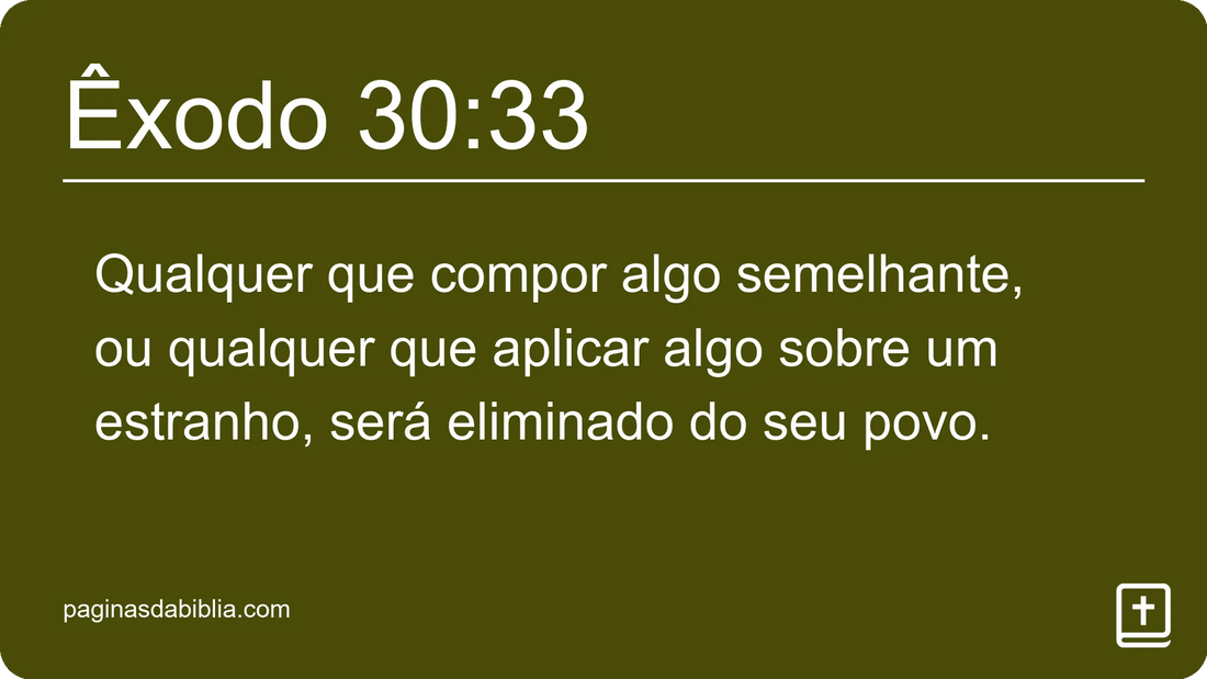 Êxodo 30:33