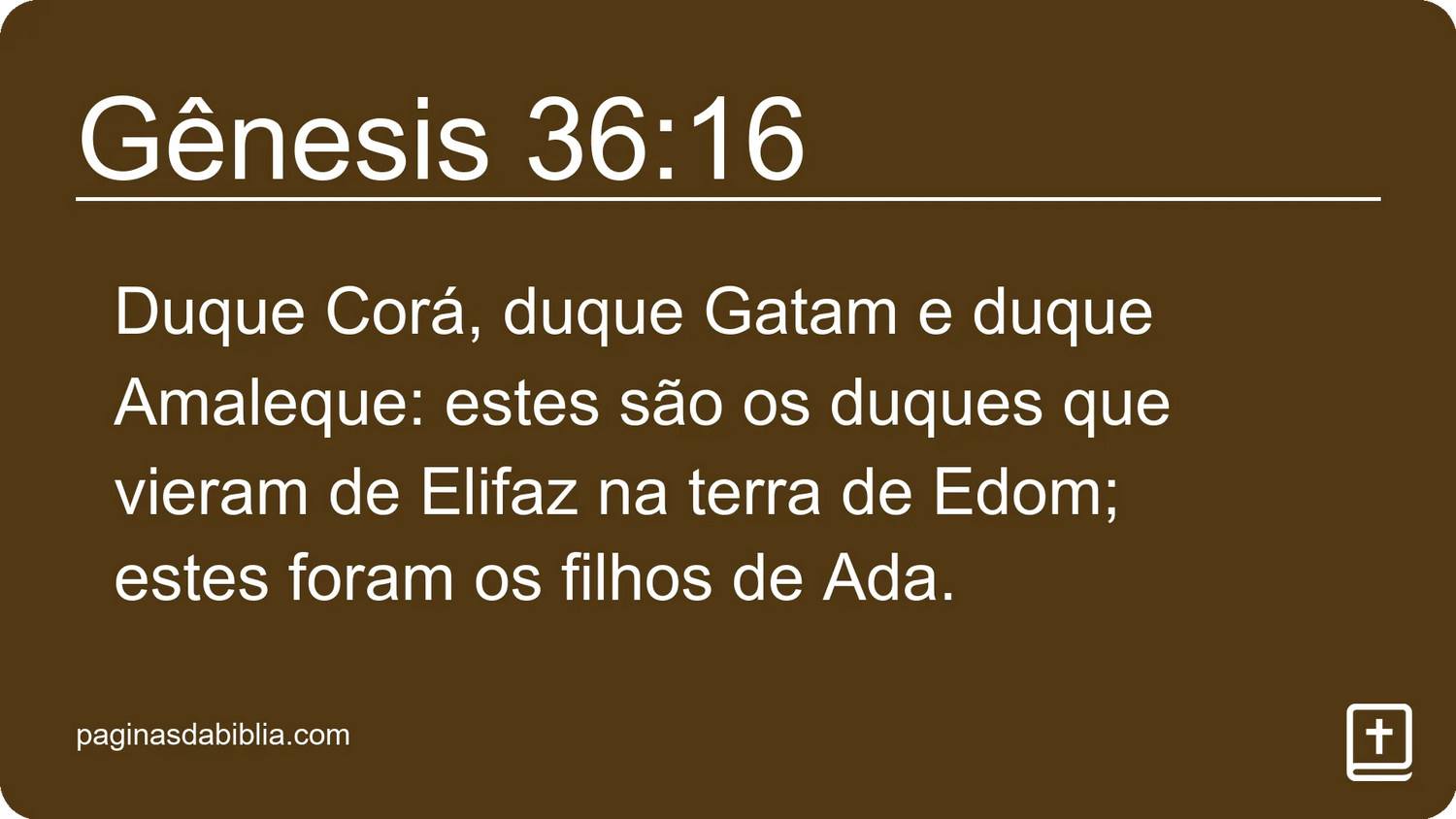 Gênesis 36:16