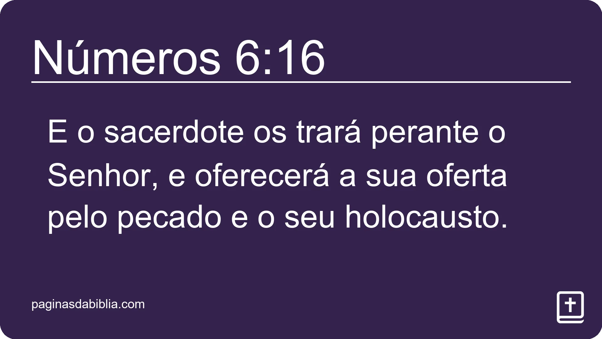 Números 6:16