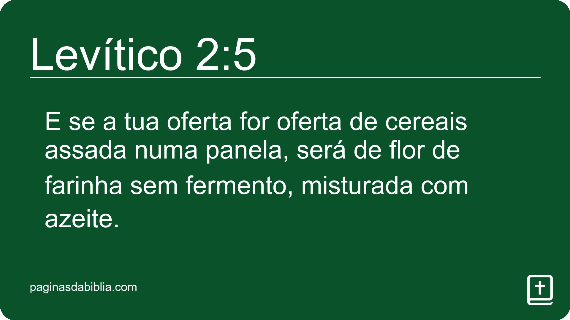 Levítico 2:5