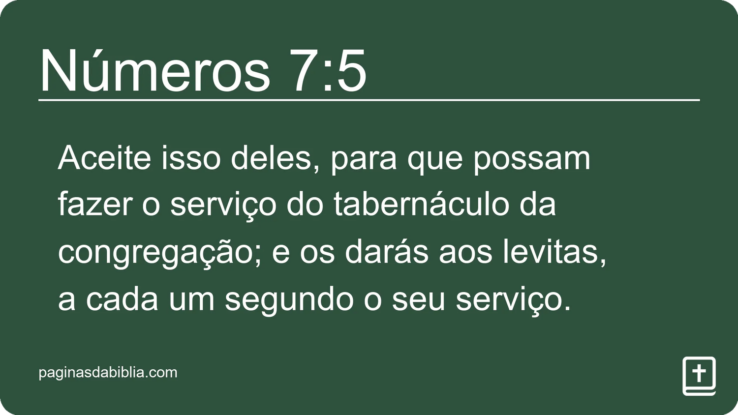 Números 7:5