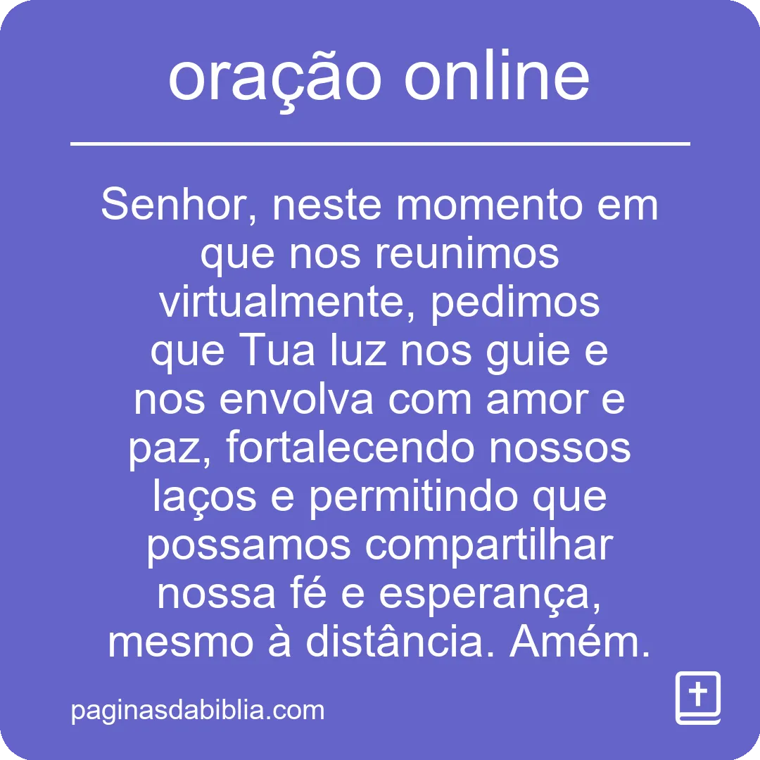 oração online