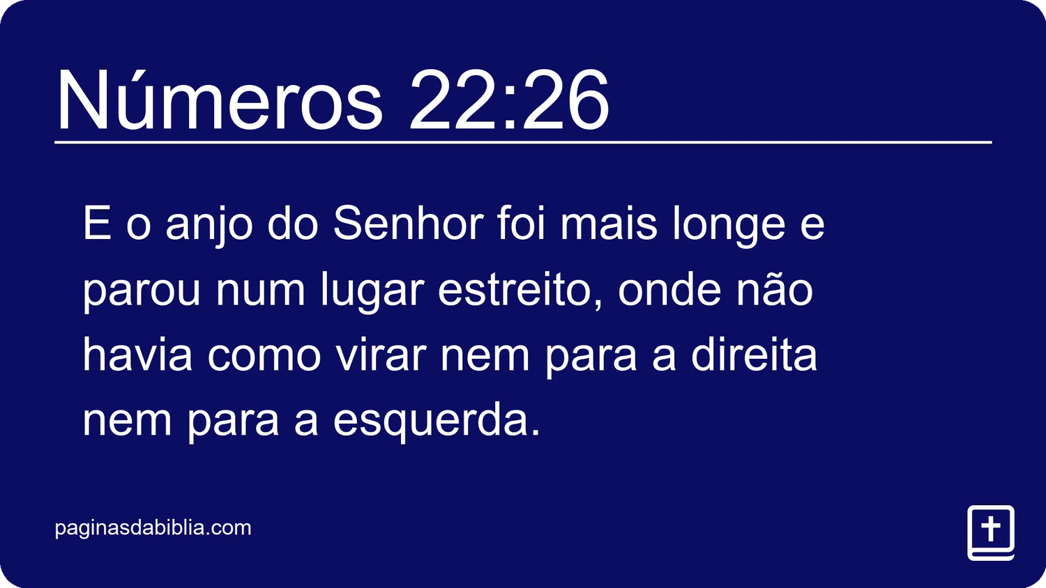 Números 22:26