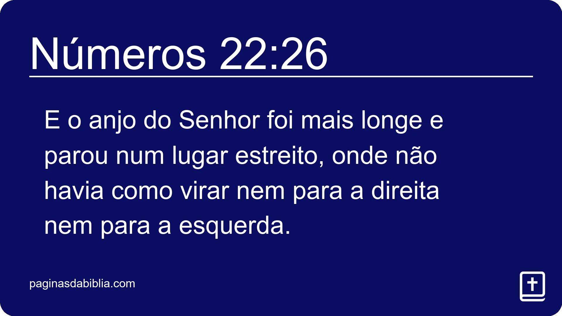 Números 22:26