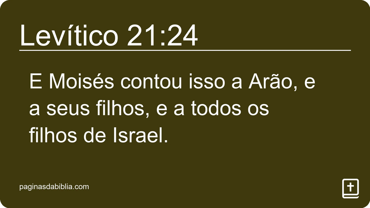 Levítico 21:24