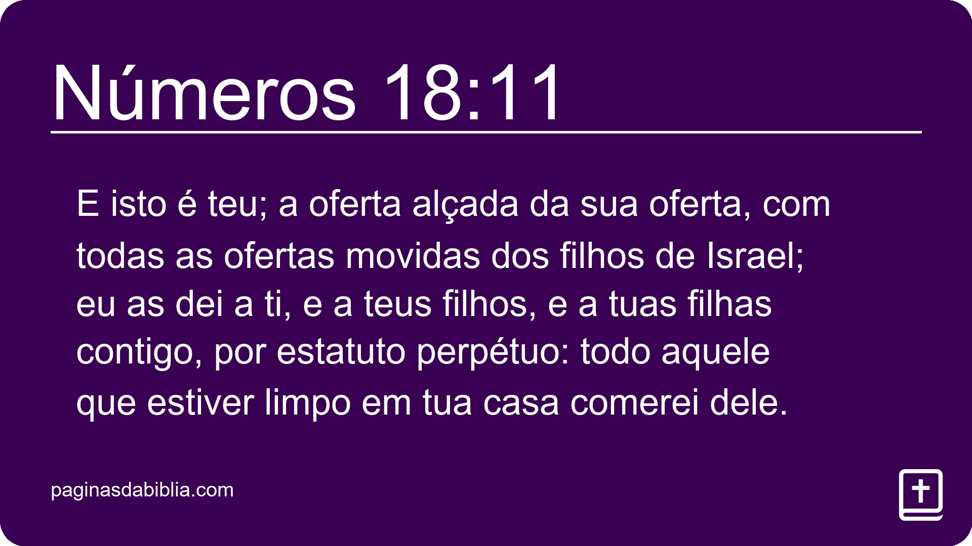 Números 18:11