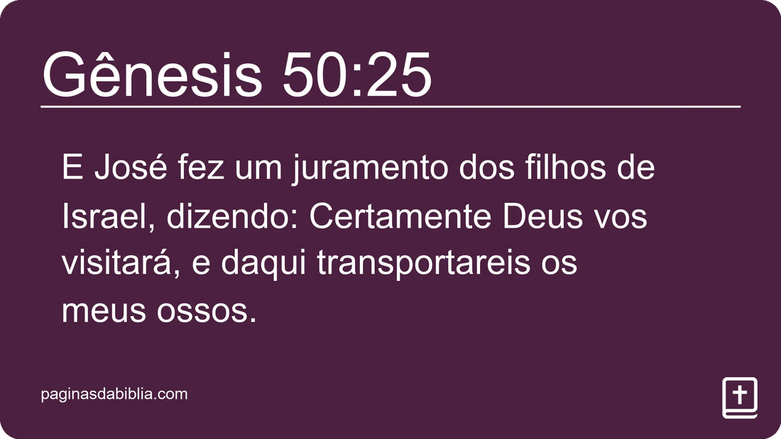 Gênesis 50:25