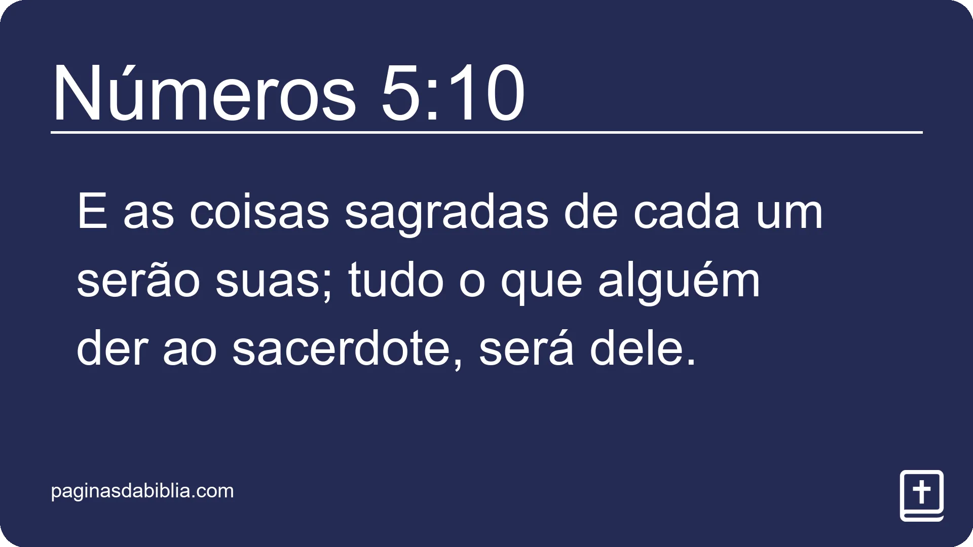 Números 5:10