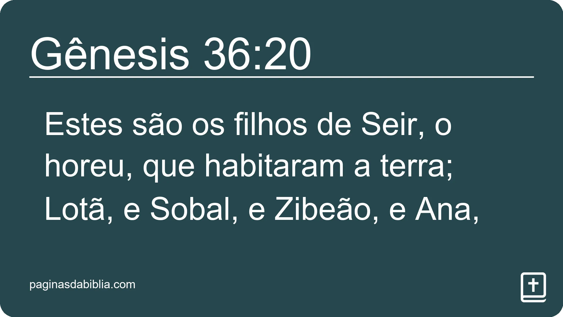 Gênesis 36:20