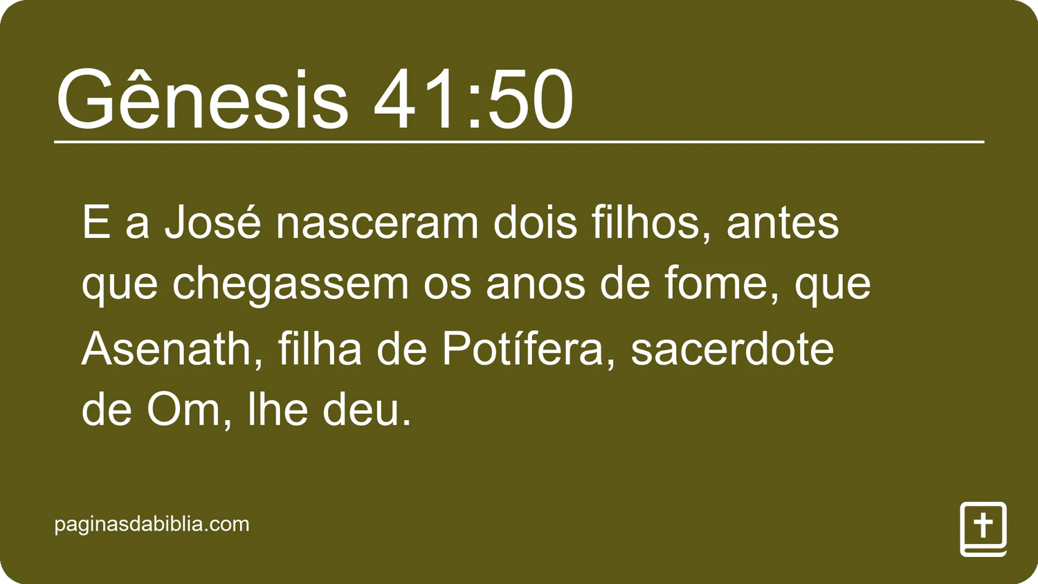 Gênesis 41:50