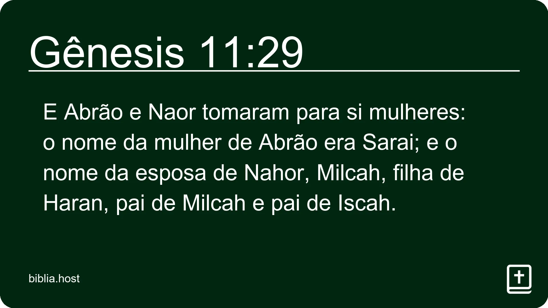 Gênesis 11:29