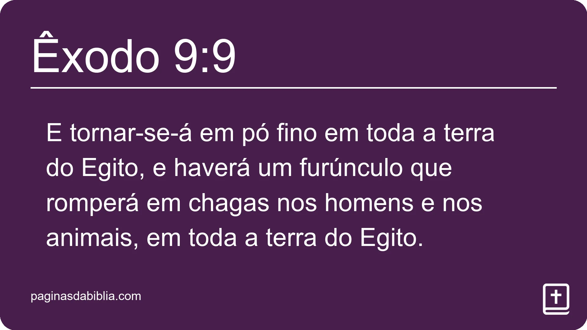 Êxodo 9:9