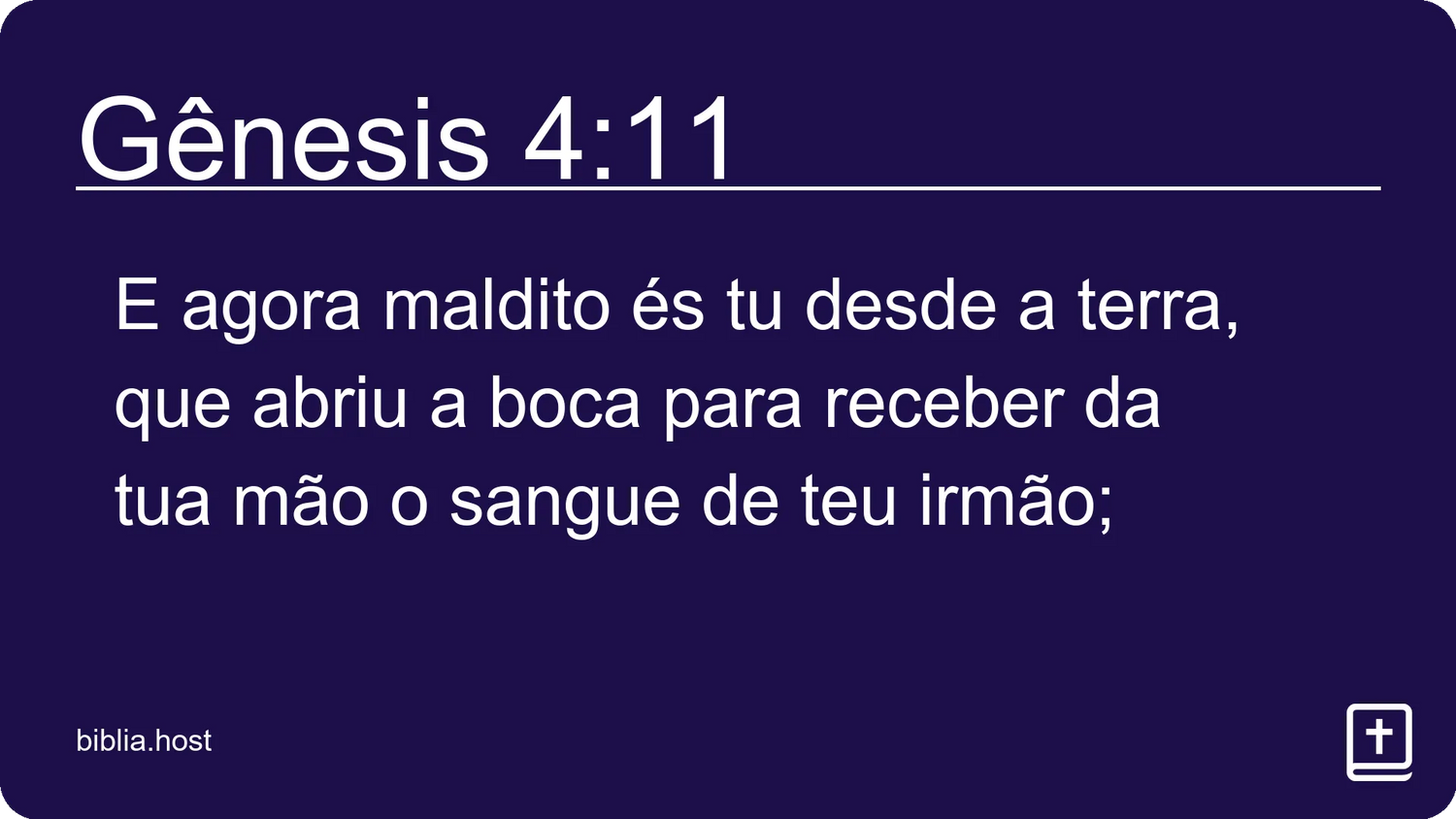 Gênesis 4:11