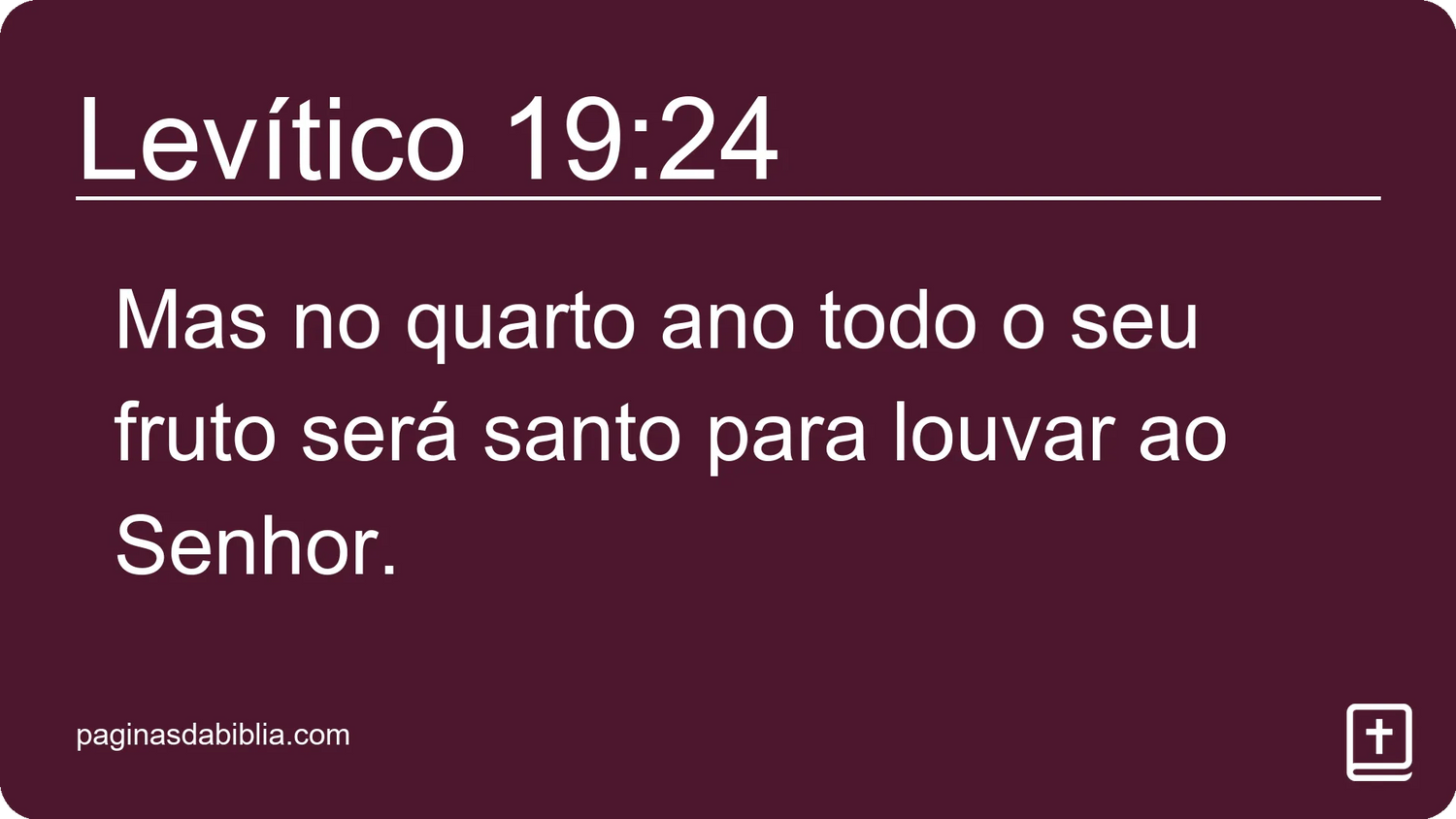 Levítico 19:24