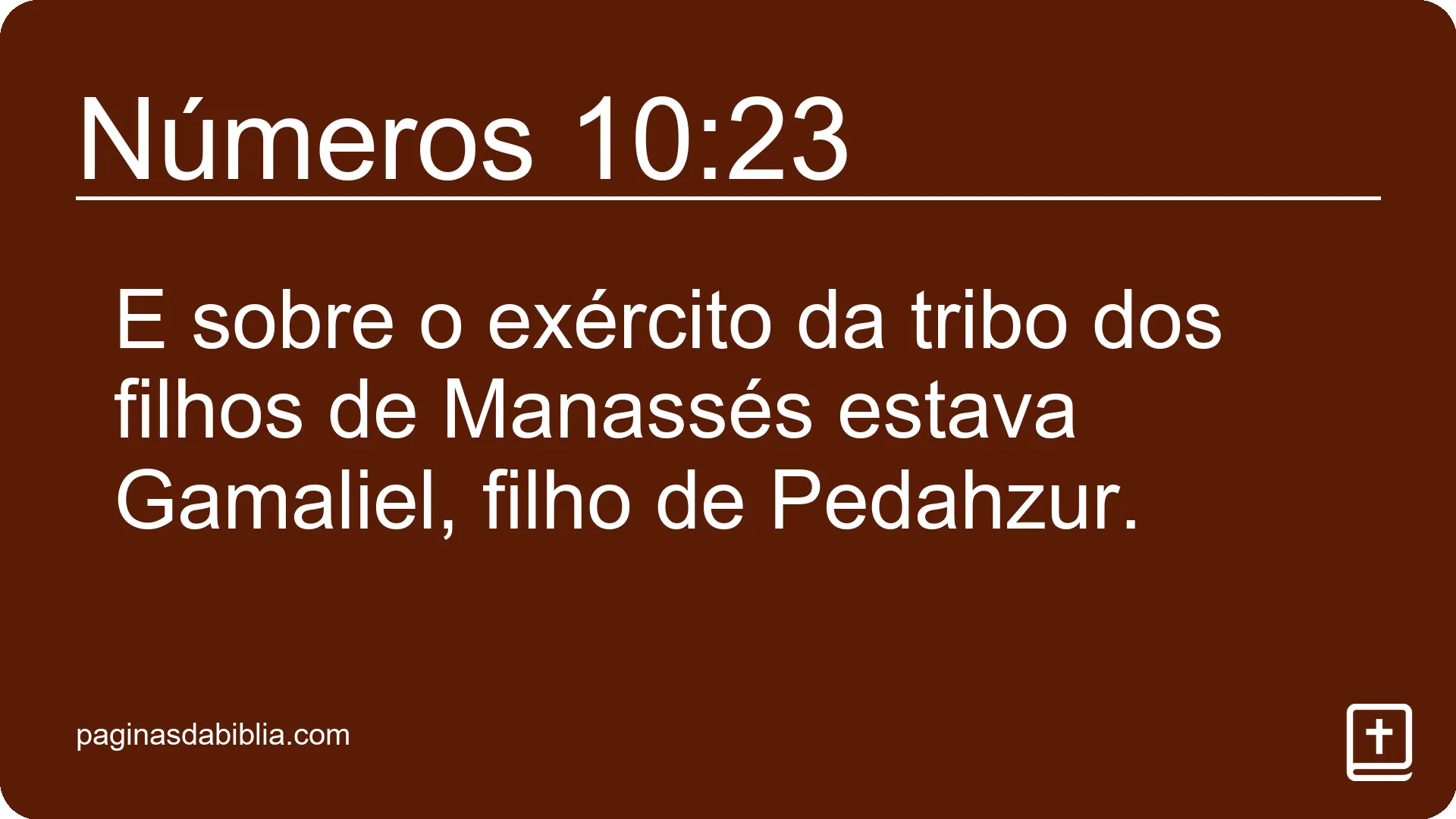 Números 10:23