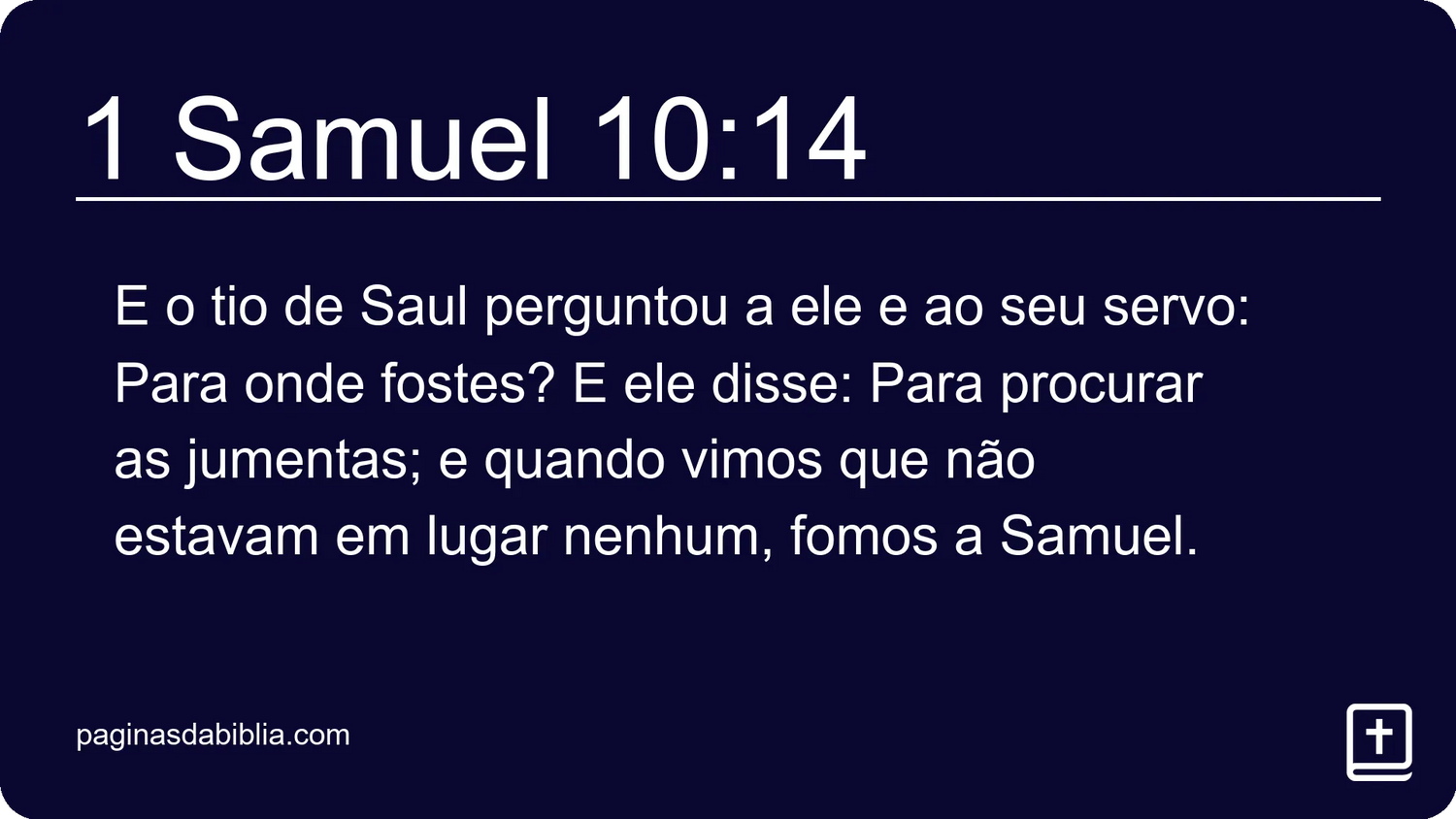 1 Samuel 10:14