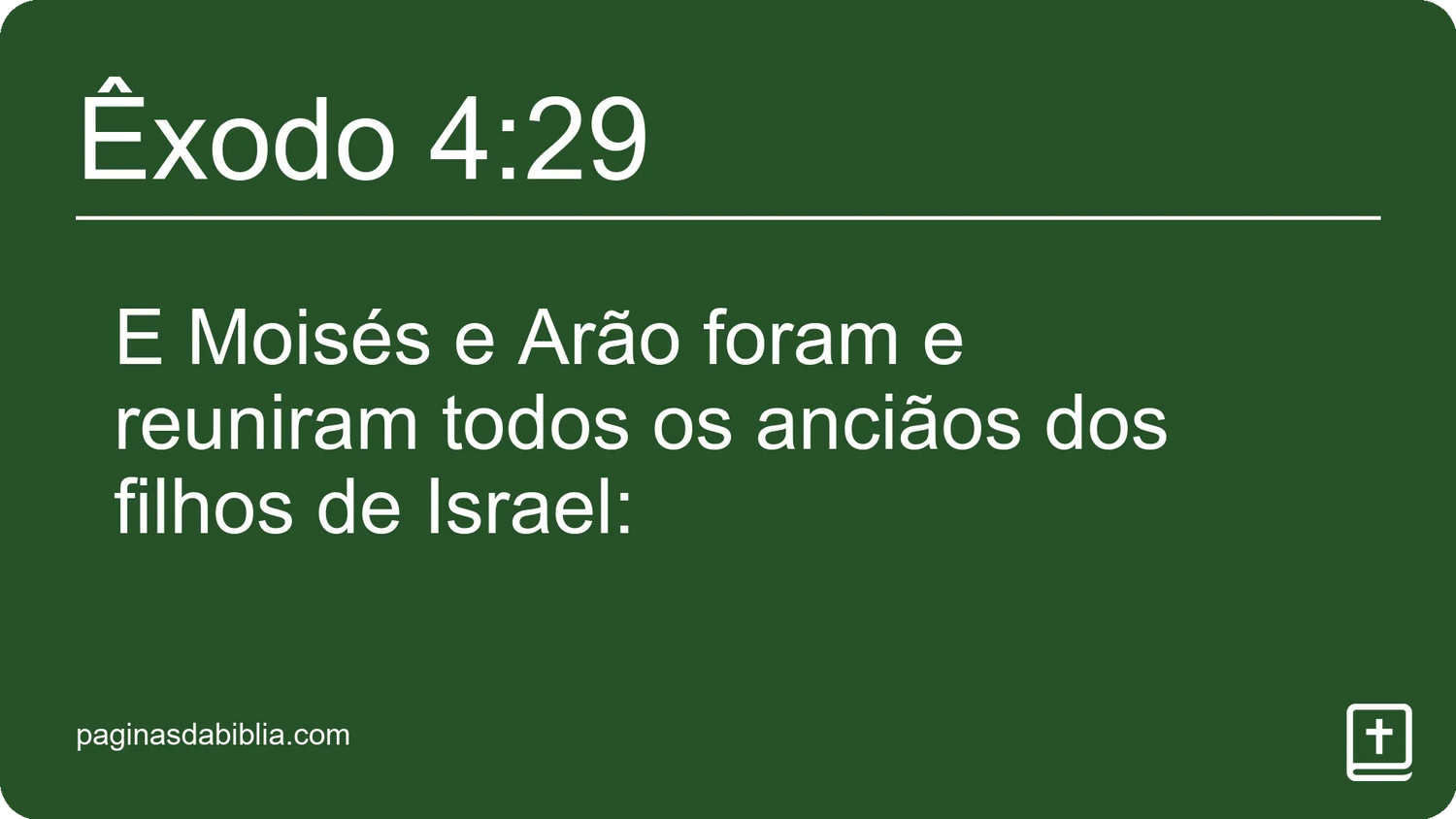 Êxodo 4:29