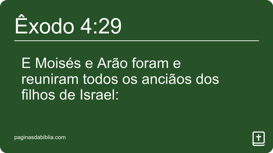 Êxodo 4:29