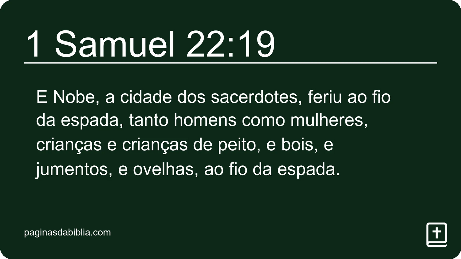 1 Samuel 22:19