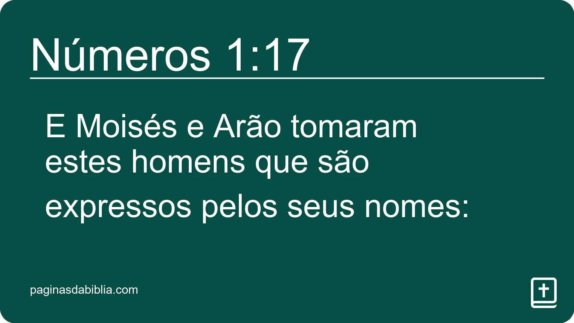 Números 1:17