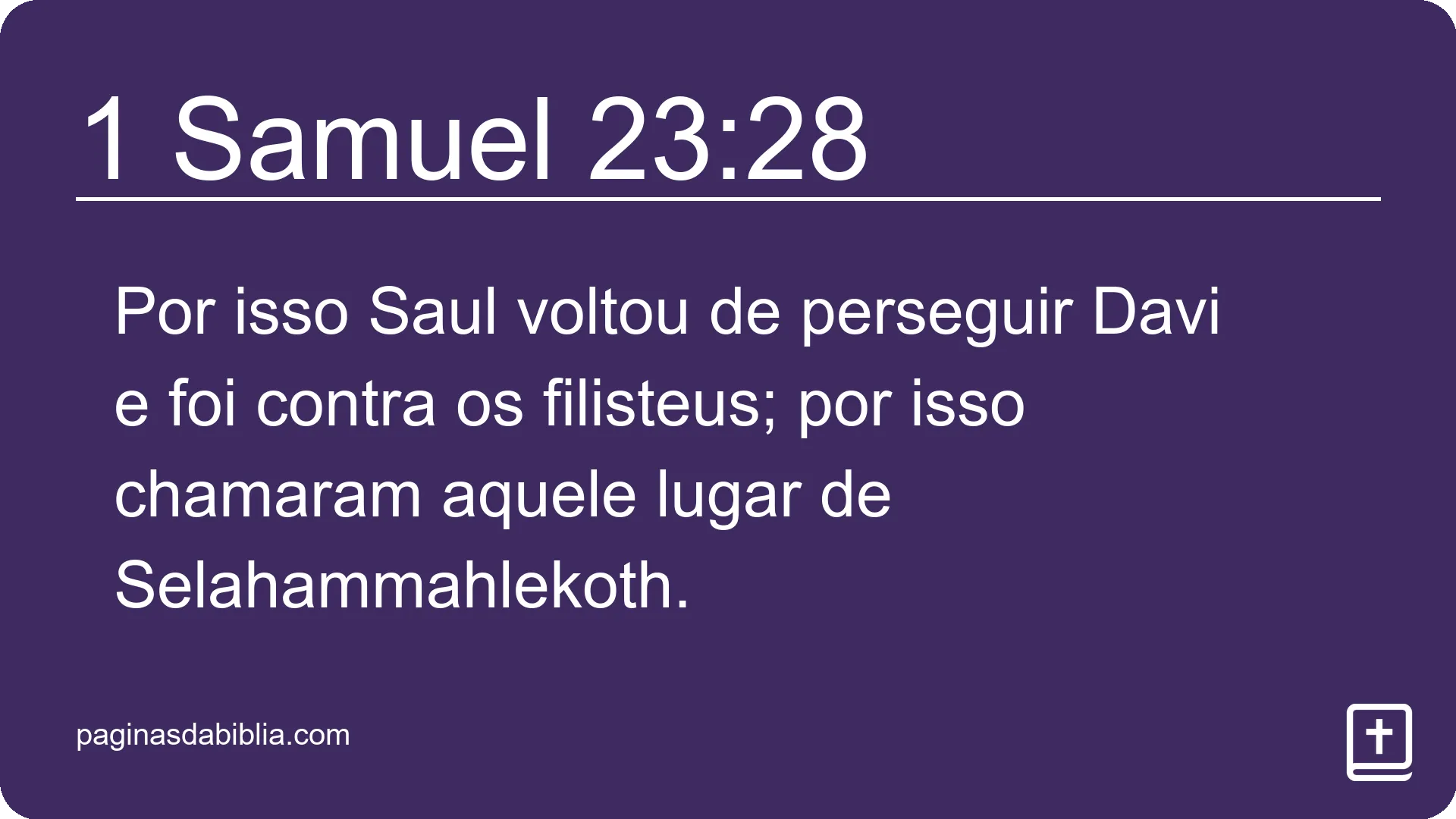 1 Samuel 23:28