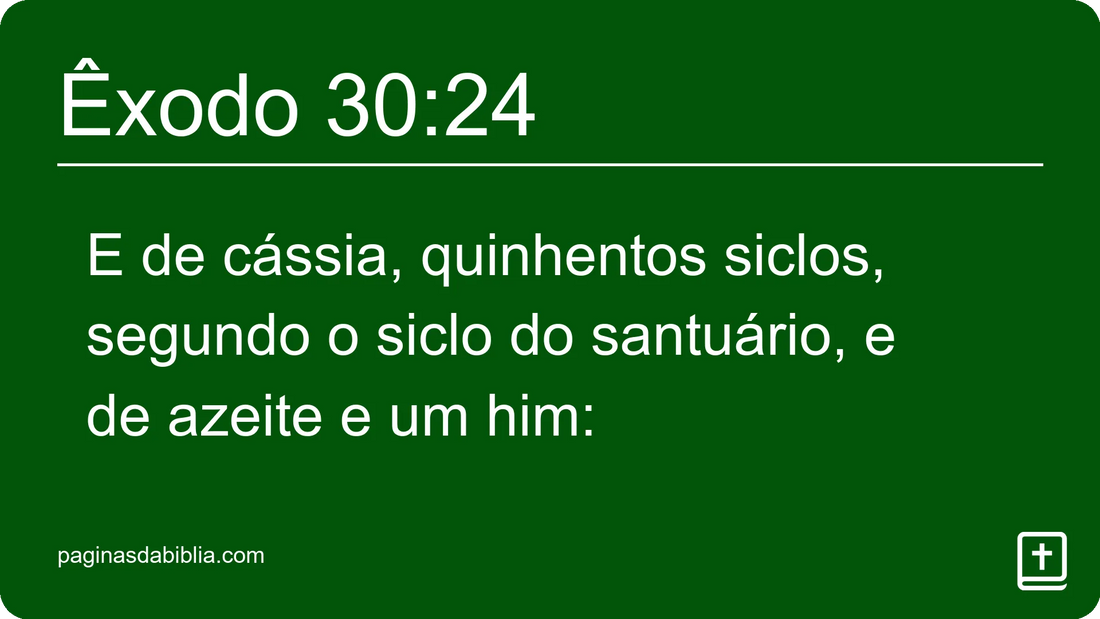 Êxodo 30:24