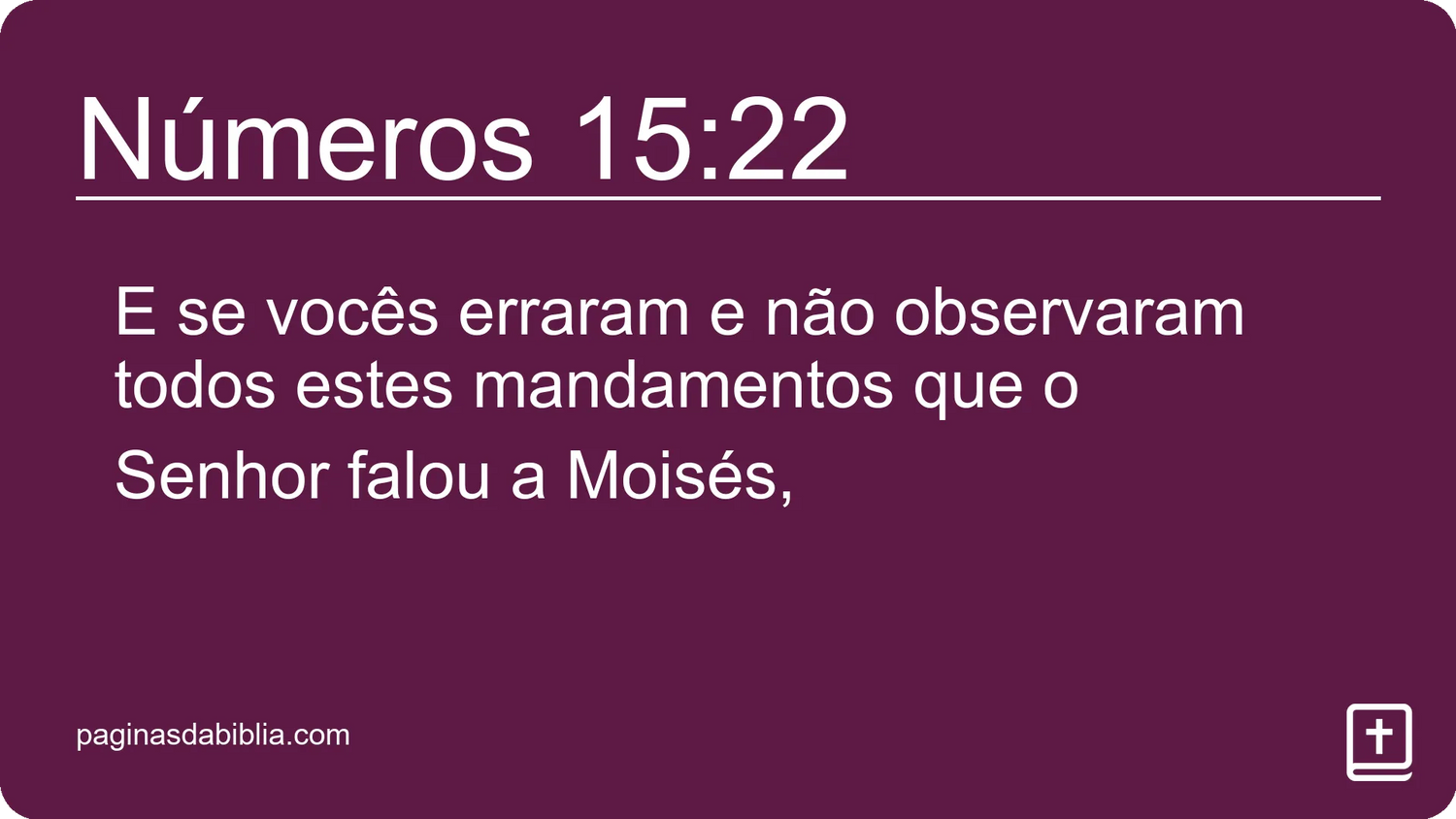 Números 15:22