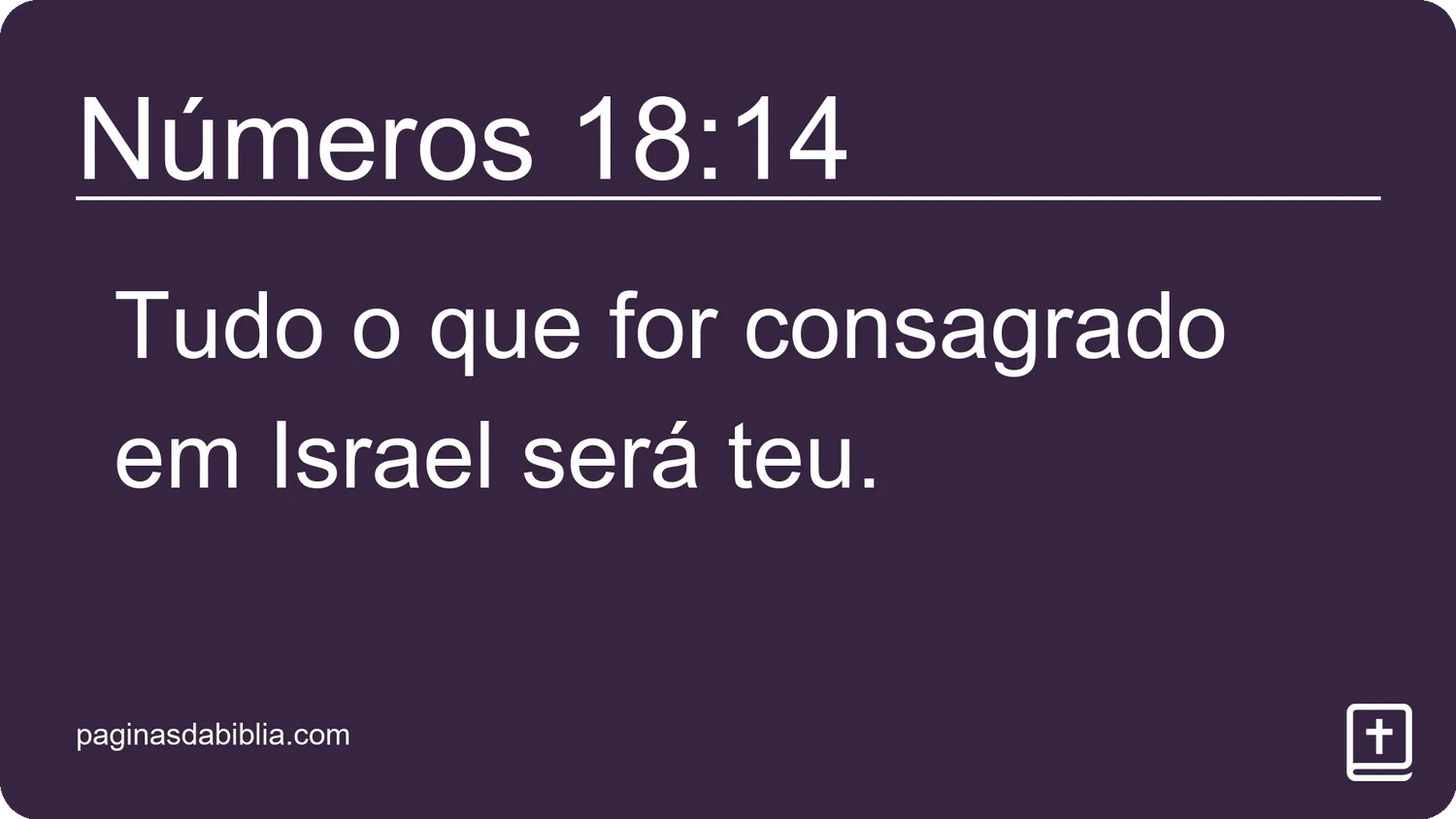 Números 18:14