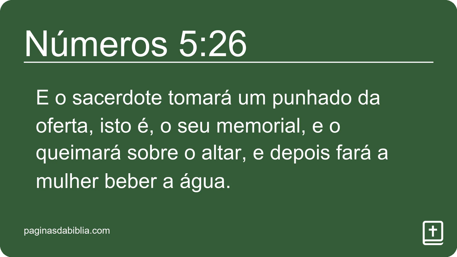 Números 5:26