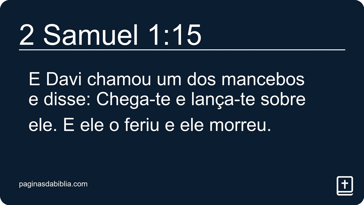 2 Samuel 1:15