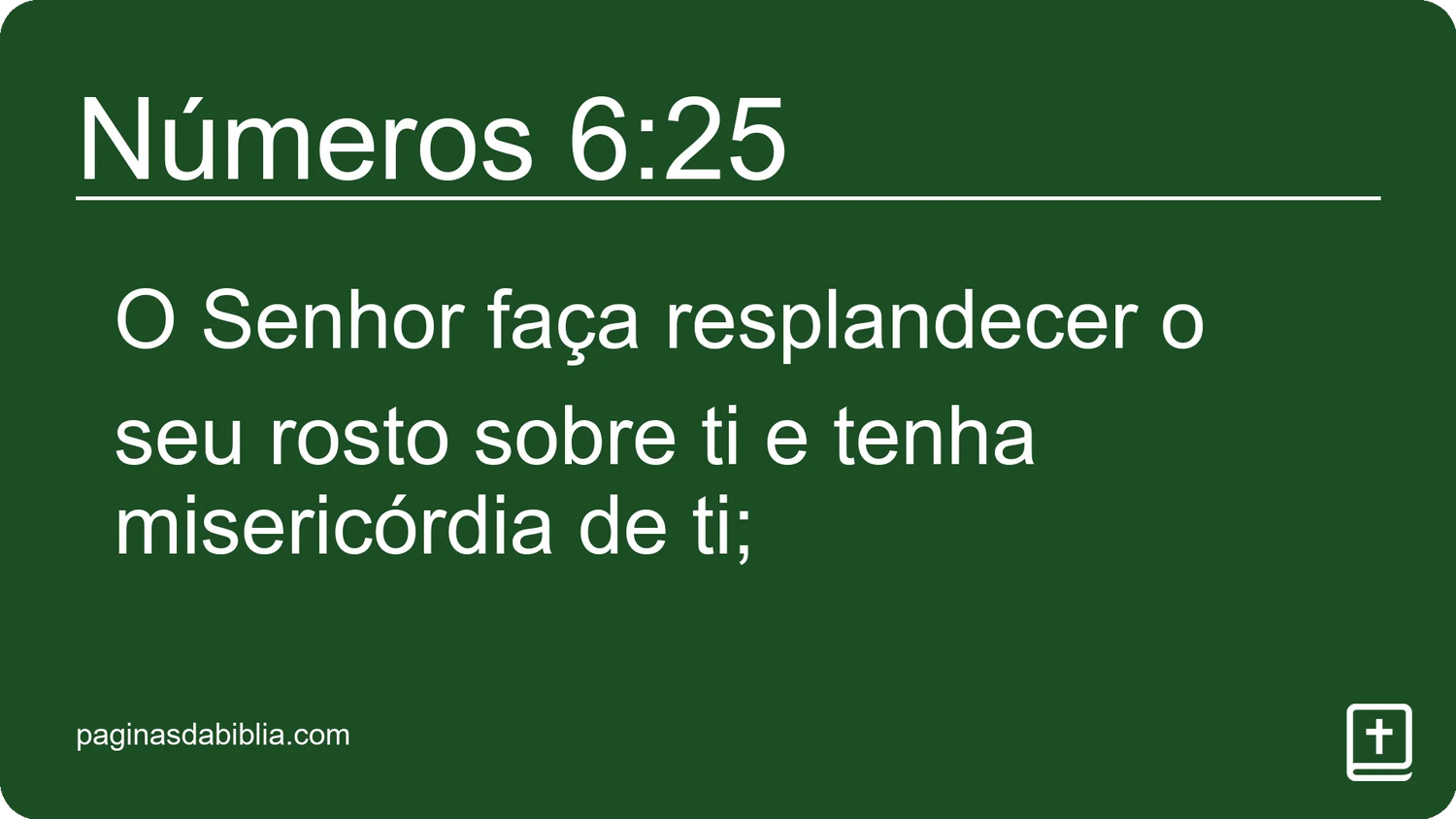 Números 6:25