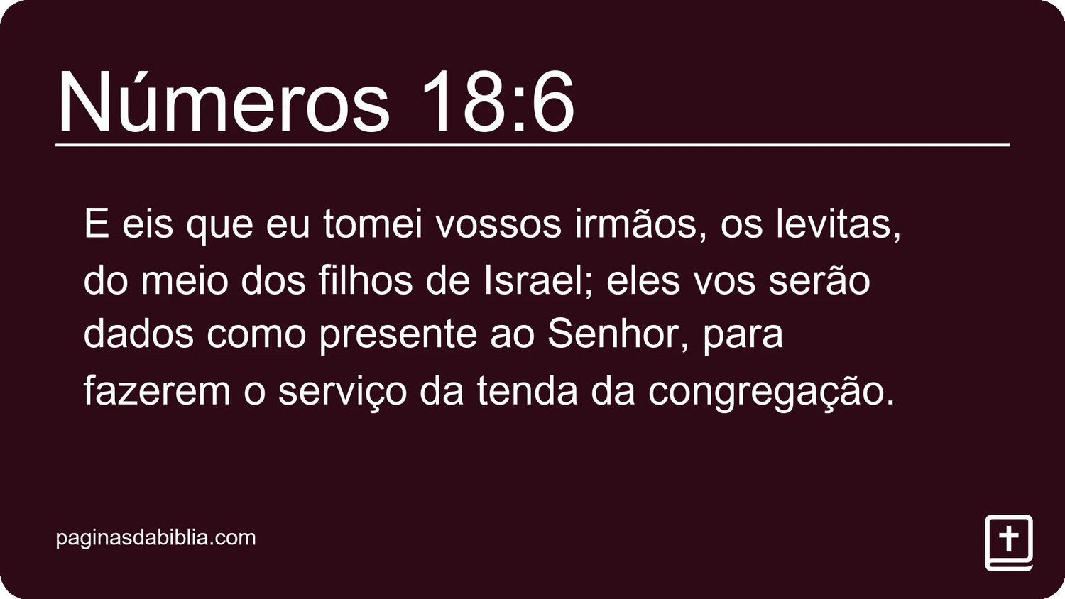 Números 18:6