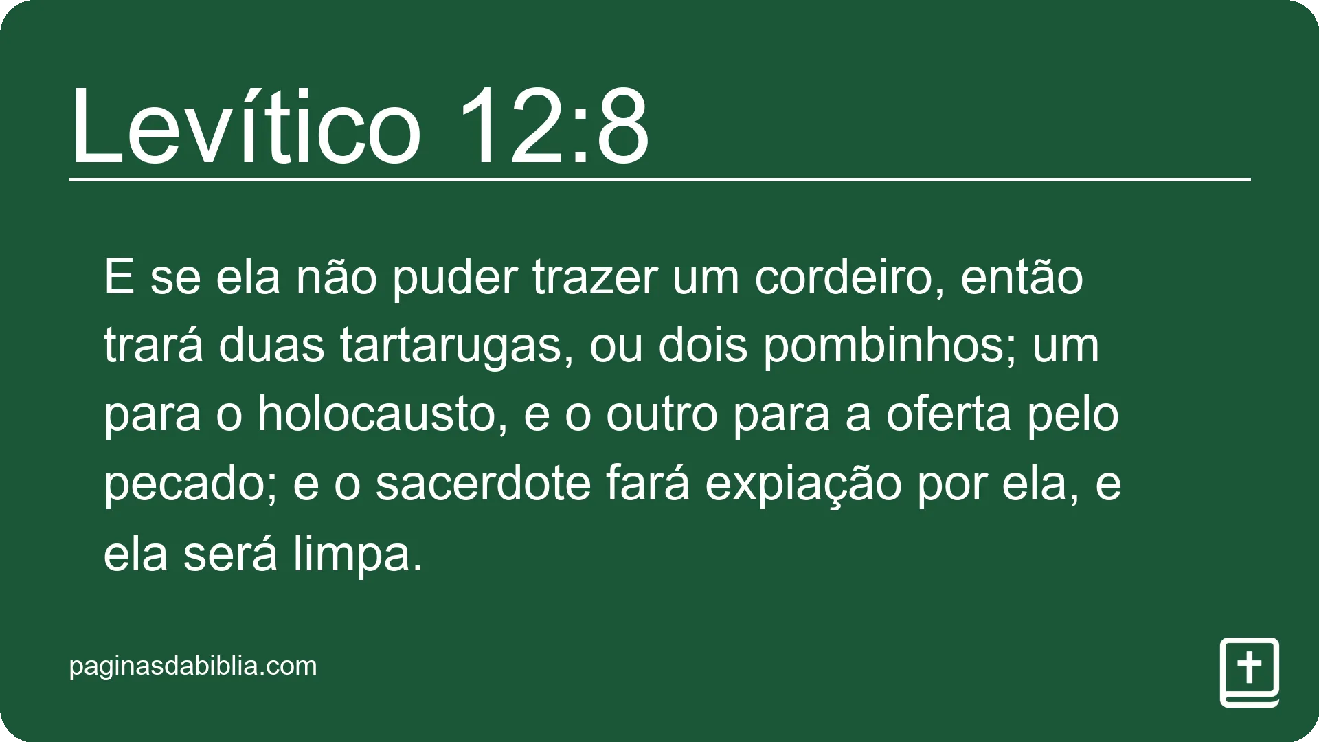 Levítico 12:8