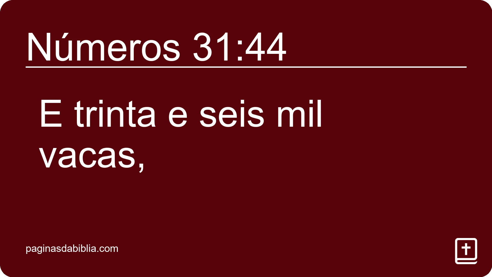 Números 31:44