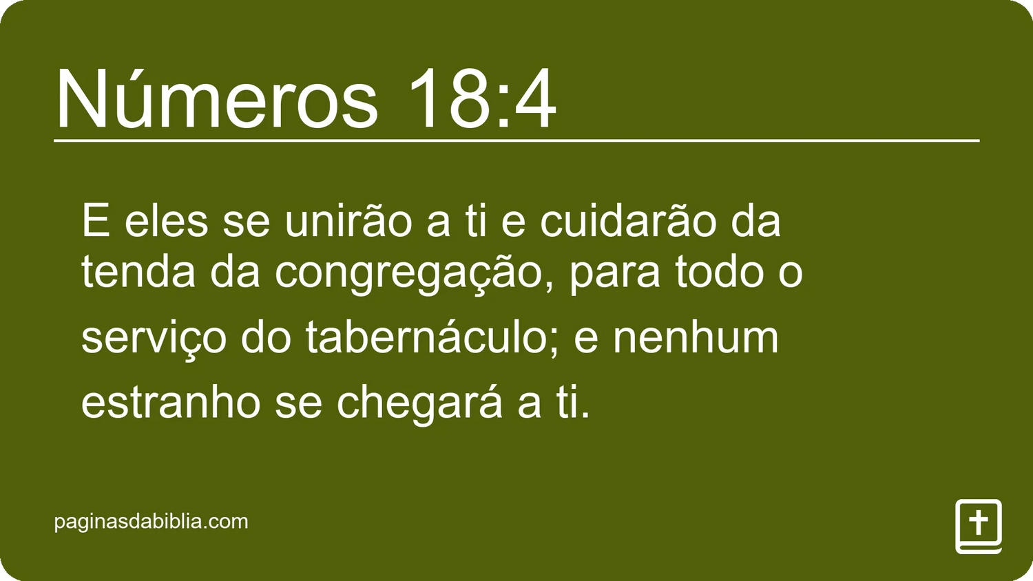 Números 18:4