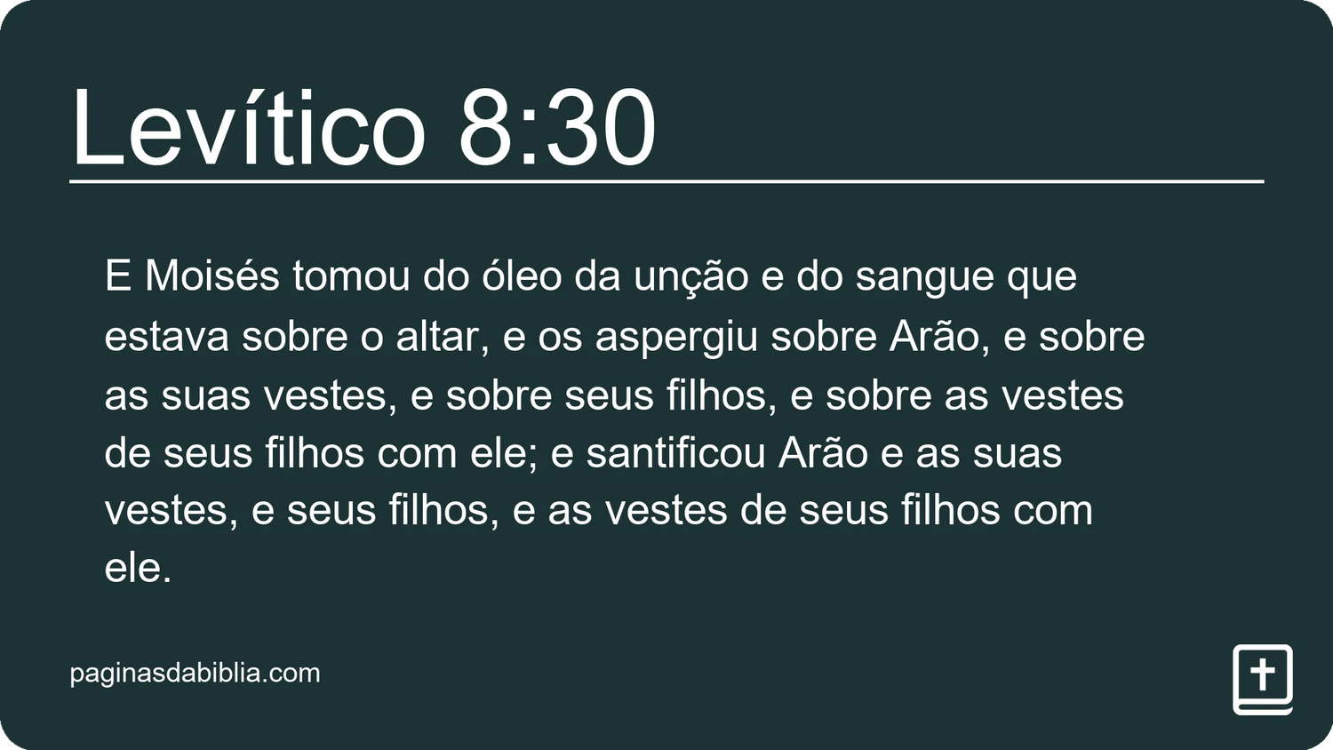 Levítico 8:30