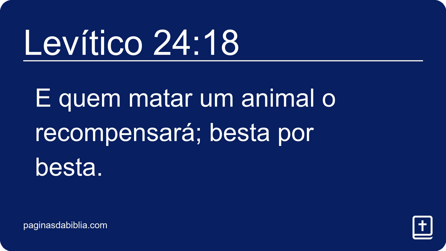 Levítico 24:18